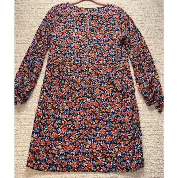 Old Navy Women's Floral 3/4 Sleeved Shift Dress Size Medium Tall Knee Length - Picture 4 of 6